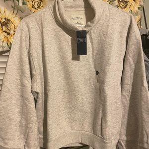 Grey Mock neck Sweater